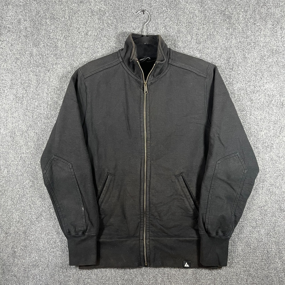 American Giant Heavyweight Zip Up Work Jacket Faded Black Size Medium #2560